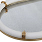 Cyprus - Leather Oval Tray - White