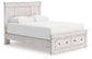Makidern - Panel Storage Bed With Storage Footboard