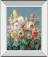 Joy Of The Garden I By Danhui Nai - Mirror Framed Print Wall Art - Blue