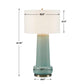 Claudin - Table Lamp - Aqua Blue