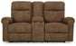 Edenwold - Dbl Reclining Loveseat with Console - Brindle