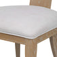 Idris - Armless Chair Natural - White & Light Brown