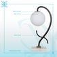 Lunar Loop Metal & Marble Accent Lamp (Set of 2) - Matte Black / White