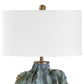 Ruffle Up - Table Lamp - Blue Green