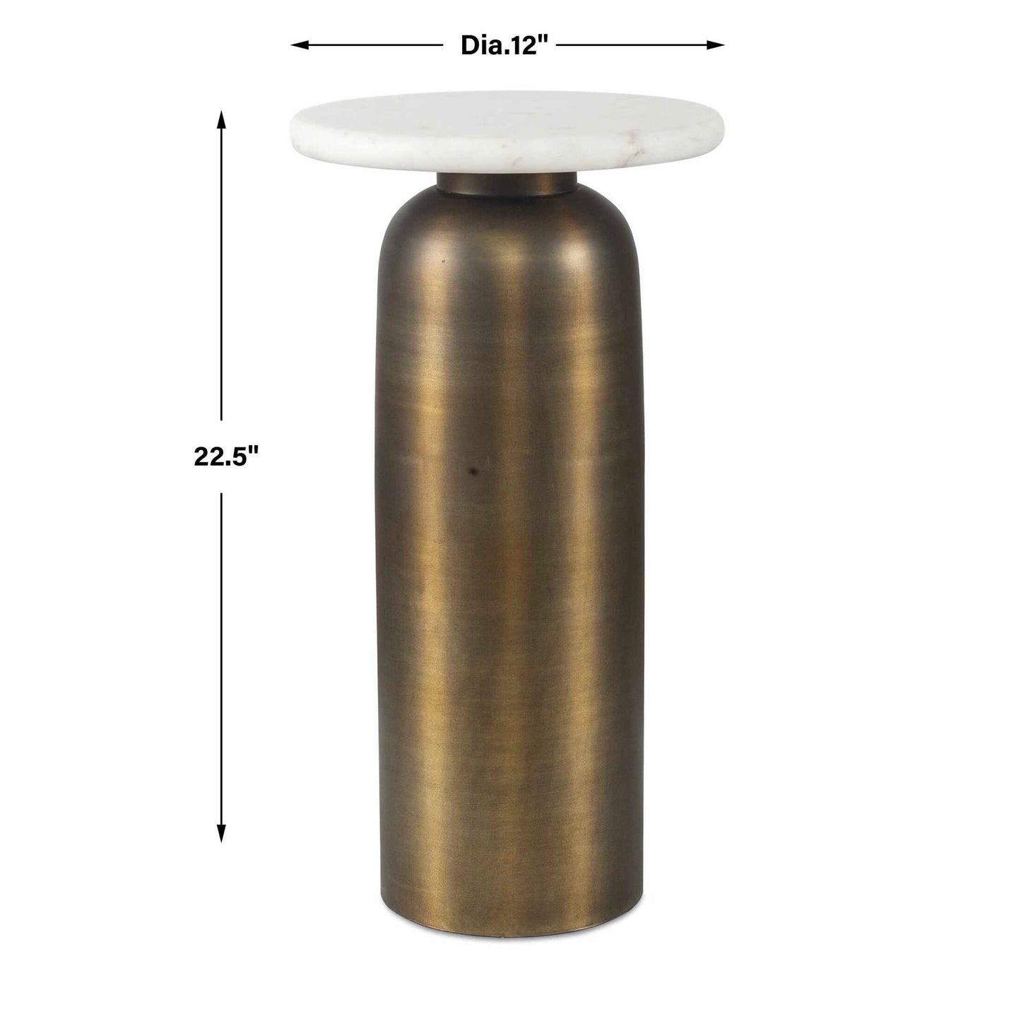 Reiss - Drink Table - Bronze / White