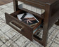 Breckington - Square End Table - Dark Brown