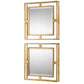 Allick - Square Mirrors (Set of 2) - Gold