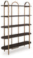 Brentmour - Bookcase - Brown / Gold Finish