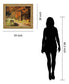 Amber Forest Pathway - 28" x 34" Framed Wall Art - Orange