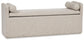 Galliden - Large Upholstered Dining Room Bench - Beige
