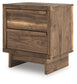 Chirason - Two Drawer Night Stand - Brown