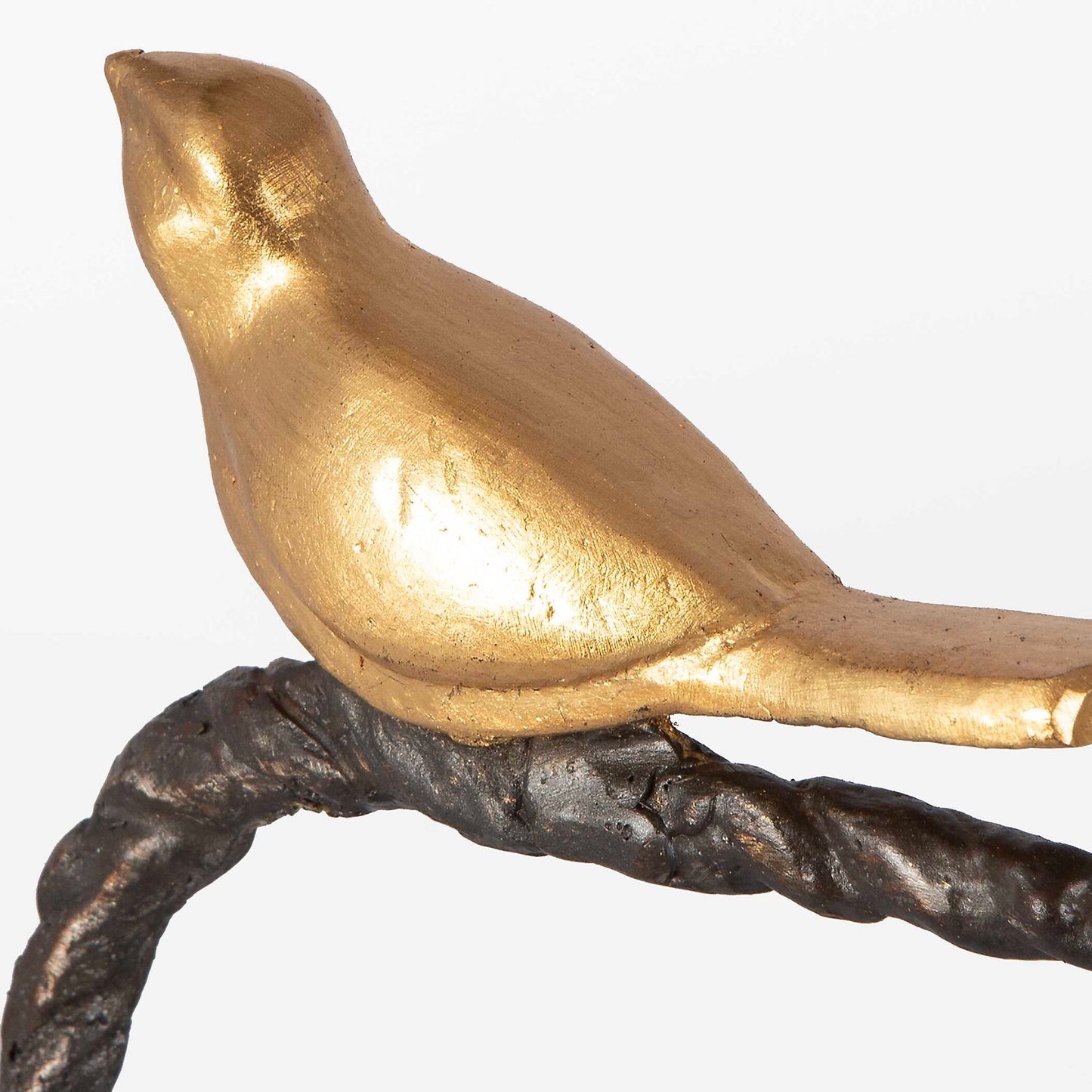 Birds On A Limb - Sculpture - Black & Gold