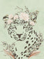 Safari Leopard Dreaming By Yass Naffas Designs (Framed) - Green