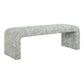Amie - Bench - Spa Blue