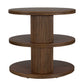 Top - Tier Oval Walnut Side Table - Woodtone