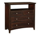 Bonanza - 4-Drawer Media Chest - Merlot