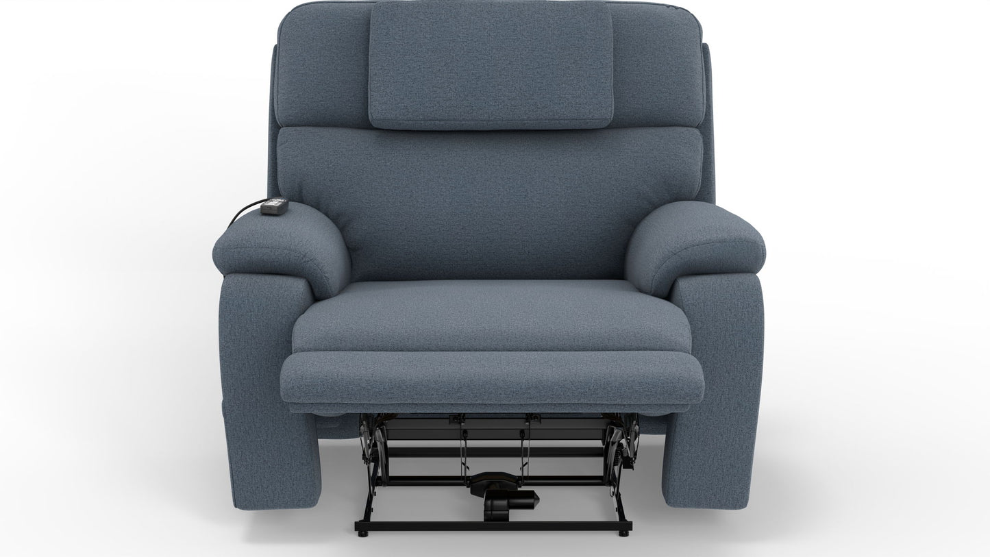 Dreamtime - 48" Power Headrest Power Lay Flat Recliner With CR3 Heat/Massage/Zero Gravity