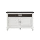 Allyson Park - 46" TV Console - Wirebrushed White / Charcoal