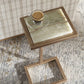 Gamora - Marble Drink Table - Gold / Green