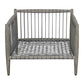 Borneo - Outdoor Lounge Chair - White / Dark Gray