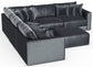 Remington - Modular Sofa And Cocktail Ottoman - Slate