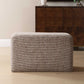Kelce - Woven Checkered Ottoman - Brown