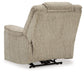 Hindmarsh - Power Recliner/ Adj Headrest - Stone