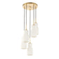 Vanier - 5 Light Cluster Pendant - Gold