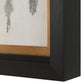 Ancient Story - Framed Abstract Print - Black / Blue / Brass / Gold / Gray / Orange / White / Yellow
