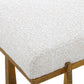 Midas - Bench - Antique Gold & White