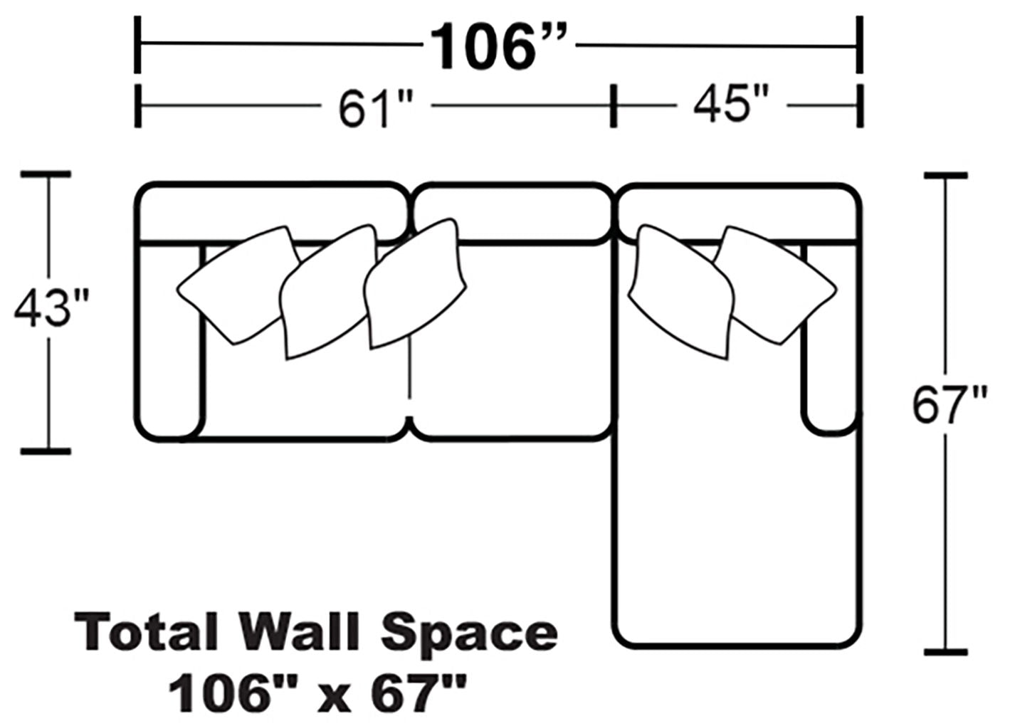 Denali - Italian Leather Match Sectional