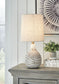 Aleela - Metal Table Lamp  - White / Gold Finish