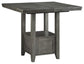 Hallanden - Rectangular Dining Room Counter Extension Table - Gray