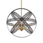 Spherical - 5 Light Pendant - Black