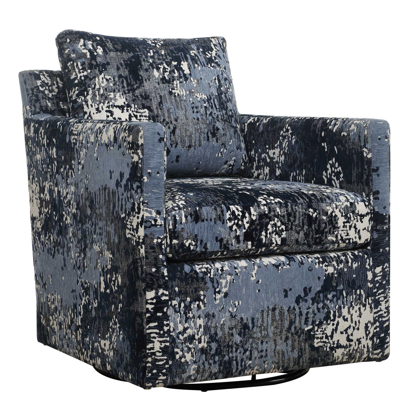 Tisdell - Patterned Swivel/Glider - Blue