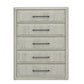 Modern Play - 5 Drawer Chest - Natural White