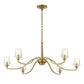 Barcelona - 6 Light Brass Chandelier - Gold