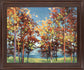 Vivid Grove - 28" x 34" Framed Wall Art - Dark Brown
