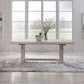 Backroads - Trestle Table - Weathered White & Parchment