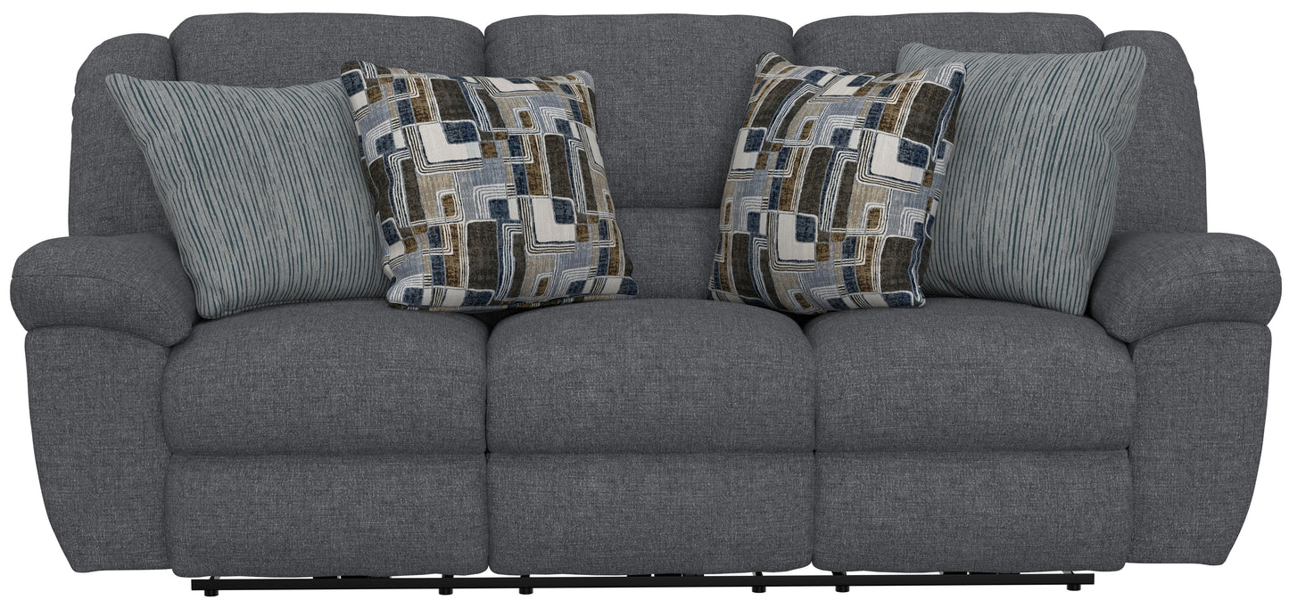 Trifecta - Sofa With 3 Recliners and Drop Down Table