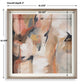 Uphill - Framed Abstract Print - Light Brown