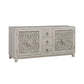 Sundance - 2 Door 3 Drawer Wood Accent Cabinet - Antique Linen