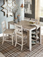 Skempton - Rectangular Counter Table With Storage - White