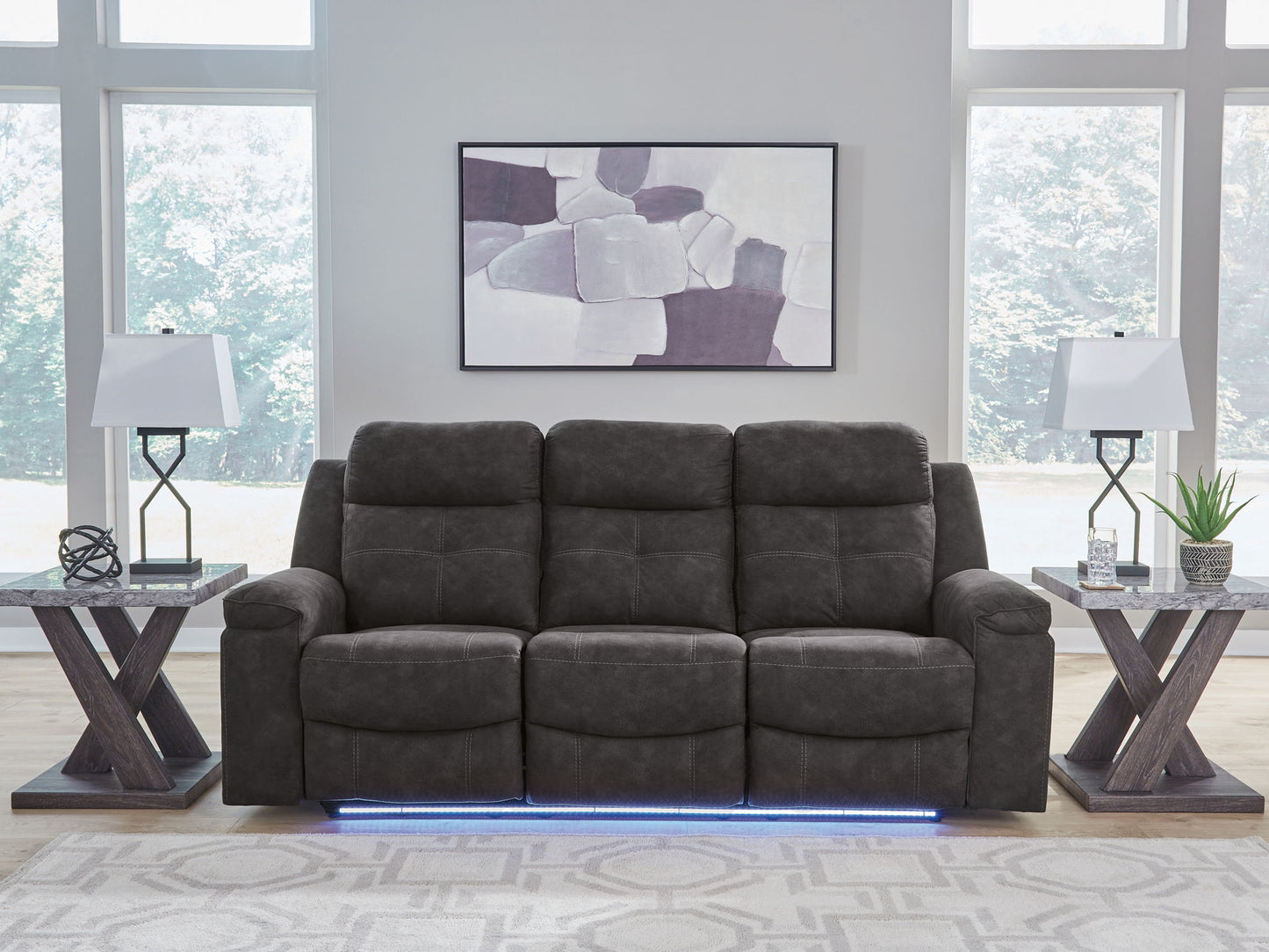 Brysonview - Reclining Sofa - Charcoal