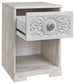 Paxberry - One Drawer Night Stand - Whitewash