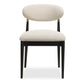 Moxie - Armless Dining Chair (Set of 2) - Black / Off White