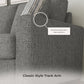 Theodore - Fabric Stationary Three-Cushion Sofa