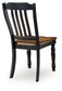 Clorazi - Dining Room Side Chair (Set of 2) - Black / Brown