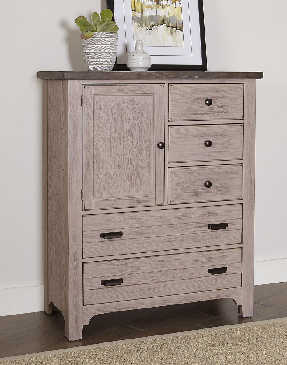 Bungalow - Armoire - Dover Gray Two Tone