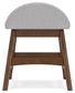 Lyncott - 3 Pc. - Home Office Desk, Chair, Bookcase - Brown